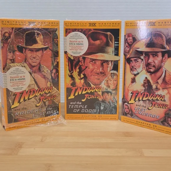 Indiana Jones VHS Box Set - Picture 5 of 5
